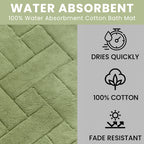 OLIVIA ROCCO Bali Bath Mat And Pedestal Set Luxurious Super Absorbent Easy Care Non Slip