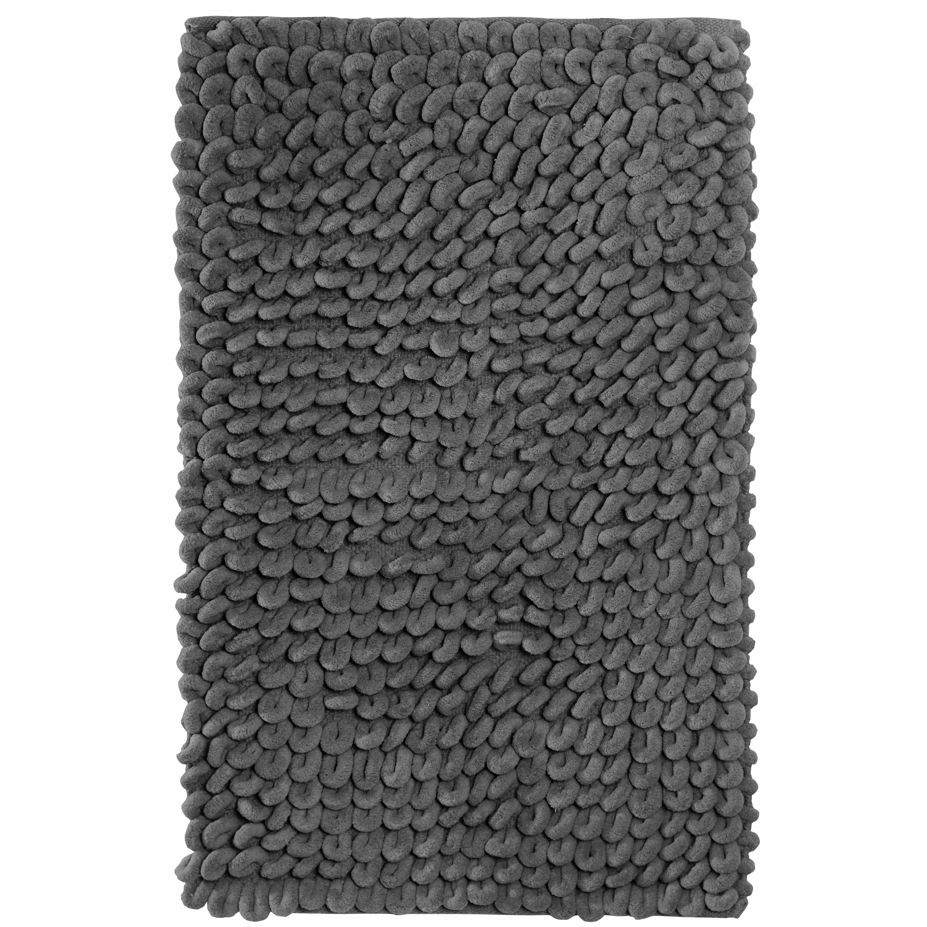 OLIVIA ROCCO Jumbo Loop Bath Mat Non Slip Water Absorbent Rug Easy-Care Hotel-Quality Textile