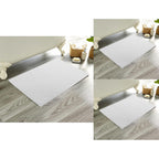 OLIVIA ROCCO Pack Of 3 Luxe Ultra-Soft Deep Cotton Pile Bathmats Eco-Friendly Absorbent