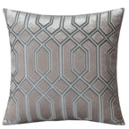 OLIVIA ROCCO Luxe Geo Velvet Cushion Covers 2 Pack Champagne Geometric Decorative