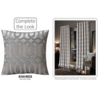 OLIVIA ROCCO Luxe Geo Velvet Cushion Covers 2 Pack Champagne Geometric Decorative