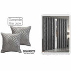 OLIVIA ROCCO Geo Sparkle Geometric Silver Cushion Covers 2 Pack For Sofa Bedroom Refresh Sofa Accent
