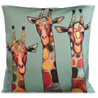 OLIVIA ROCCO Giraffe Waterproof Cushion Covers 43x43 Cm Reversible Breathable Indoor