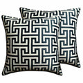 OLIVIA ROCCO Milano Black 2 Pack Scatter Cushion Covers Soft Touch with Hidden Zipper