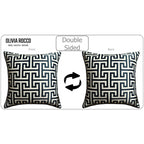 OLIVIA ROCCO Milano Black 2 Pack Scatter Cushion Covers Soft Touch with Hidden Zipper