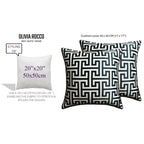 OLIVIA ROCCO Milano Black 2 Pack Scatter Cushion Covers Soft Touch with Hidden Zipper
