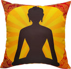 OLIVIA ROCCO Buddha Waterproof Cushion Covers 43x43 cm Reversible Breathable Decorative