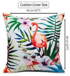 OLIVIA ROCCO Flamingo Waterproof Cushion Covers 43x43 cm Reversible Breathable Decorative