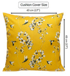 OLIVIA ROCCO Jardin Ochre Waterproof Outdoor Cushion Covers 43 x 43 cm Garden Patio