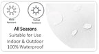 OLIVIA ROCCO Kampala Orange Waterproof Cushion Covers 43 x 43 cm Reversible Breathable