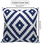 OLIVIA ROCCO Nairobi Navy Waterproof Outdoor Cushion Covers 43x43 CM Weather-Resistant