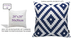 OLIVIA ROCCO Nairobi Navy Waterproof Outdoor Cushion Covers 43x43 CM Weather-Resistant