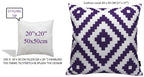 OLIVIA ROCCO Outdoor Scatter Cushion Covers Nairobi Purple 43 X 43 cm Waterproof Weather