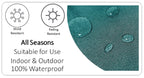 OLIVIA ROCCO Pelican Outdoor Waterproof Weather-Resistant Cushion Covers 43x43 Super Soft Bedroom Refresh Accent