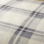 OLIVIA ROCCO Orkney Check Fleece Duvet Set Grey Green Easy Care Wrinkle Resistant