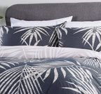 OLIVIA ROCCO Tropical Leaf Reversible Duvet Set Cotton Rich Bedding for Single Double