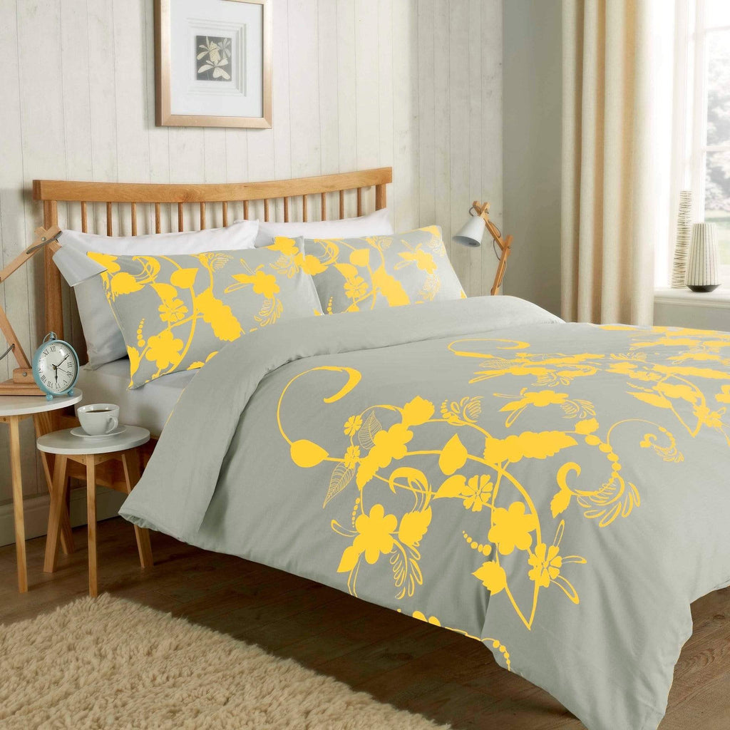 OLIVIA ROCCO Floral Trail Duvet Set Cotton Rich Bedding With Botanical Design Single