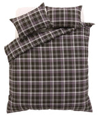 OLIVIA ROCCO Check Pattern Duvet Set Cotton Rich With Pillowcases OEKO-TEX Certified
