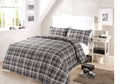 OLIVIA ROCCO Check Pattern Duvet Set Cotton Rich With Pillowcases OEKO-TEX Certified