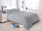 OLIVIA ROCCO Laurent Handmade Pintuck Duvet Set Cotton Rich Blend Super Soft Bedding