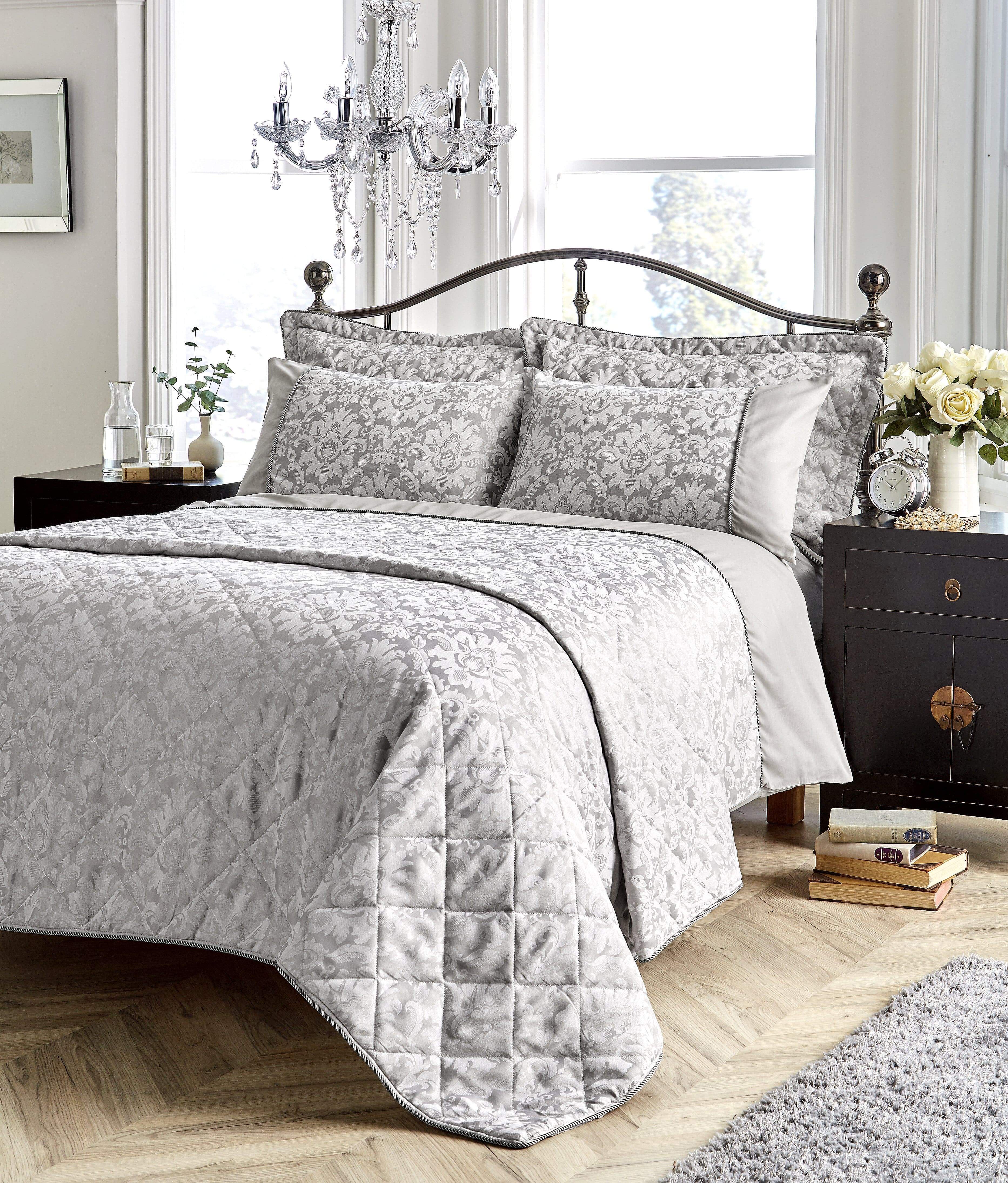 OLIVIA ROCCO Savoy Hand Woven Jacquard Cotton Quilt Cover Duvet Sets OEKO TEX Certified