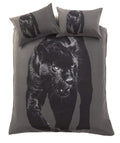 OLIVIA ROCCO Black Panther 3D Photo Panel Duvet Set Cotton Rich Soft Durable OEKO TEX