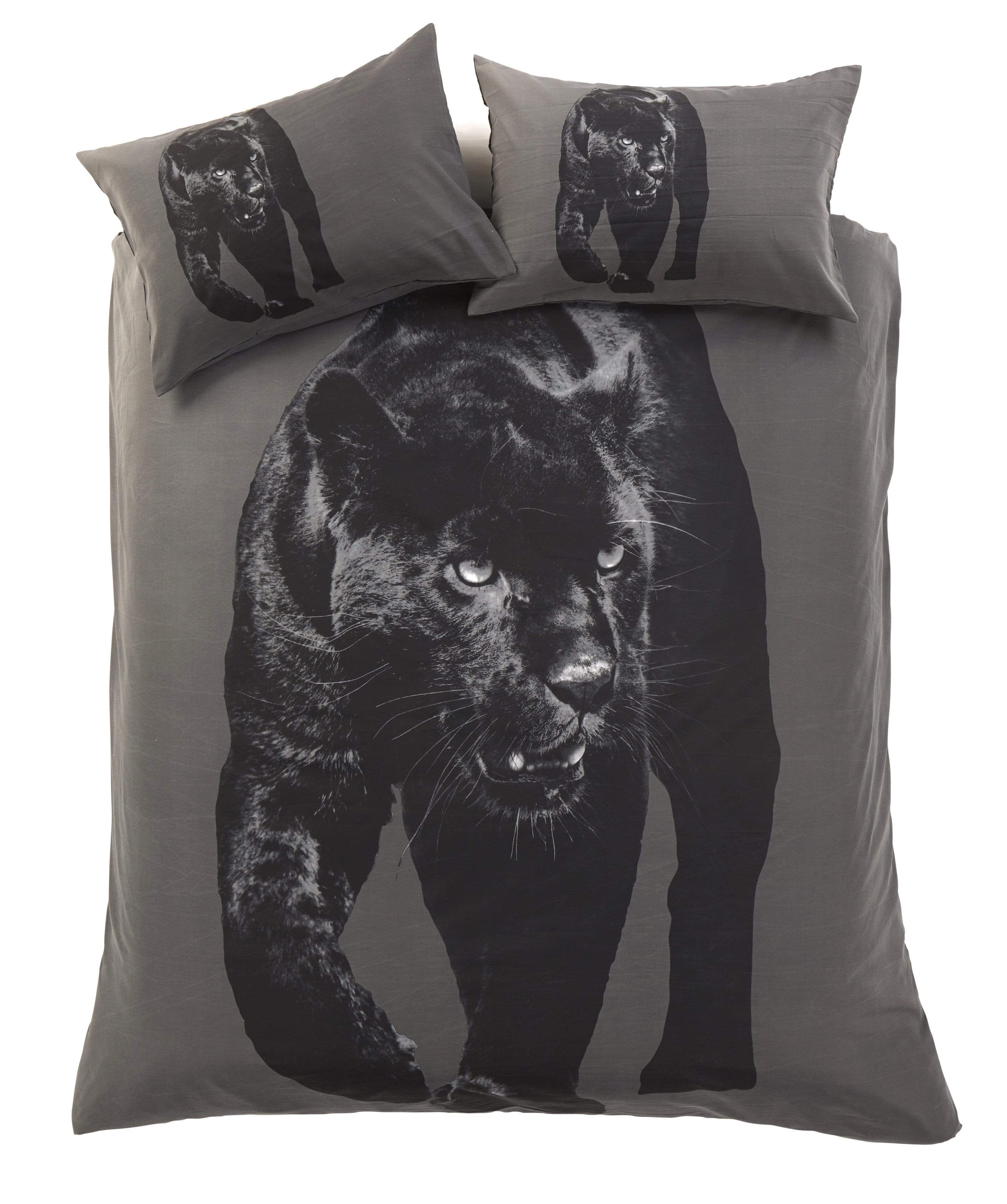 OLIVIA ROCCO Black Panther 3D Photo Panel Duvet Set Cotton Rich Soft Durable OEKO TEX
