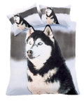 OLIVIA ROCCO Huskey 3D Photo Panel Duvet Set Cotton-Rich Bedding OEKO-TEX Quilt Cover