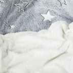 OLIVIA ROCCO Magical Stars Glow In The Dark Teddy Fleece Kids Duvet Set Ultra Soft