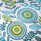 OLIVIA ROCCO Opulence Teal Printed Reversible Duvet Cover Set With Button Closure Single