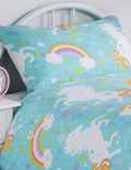 OLIVIA ROCCO Unicorn Duvet Cover Set For Kids Cotton-Rich OEKO-TEX Certified Whimsical