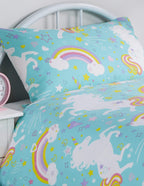 OLIVIA ROCCO Unicorn Duvet Cover Set For Kids Cotton-Rich OEKO-TEX Certified Whimsical
