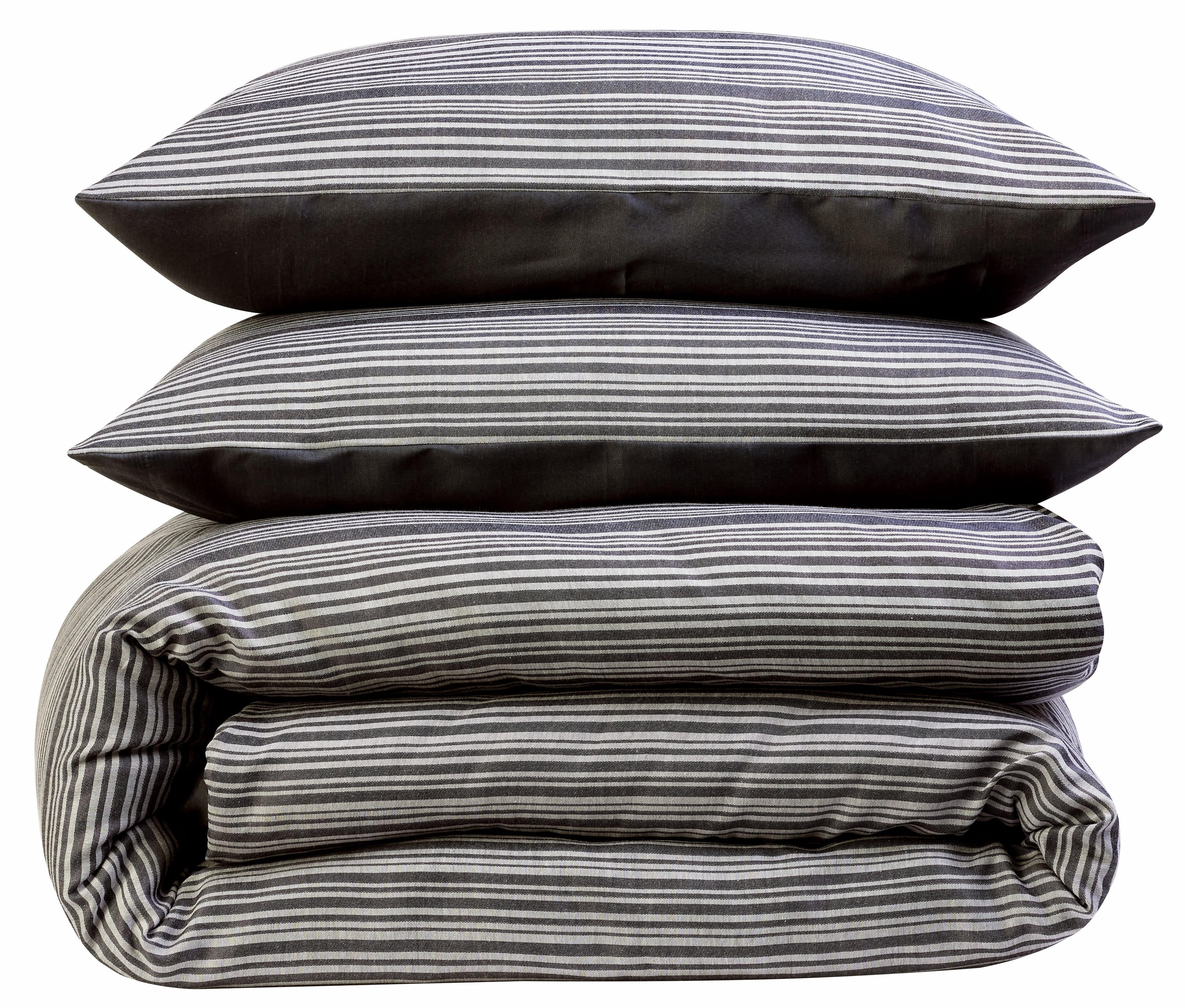 OLIVIA ROCCO Stripe Jacquard Reversible Cotton Blend Duvet Cover Set With Pillowcases