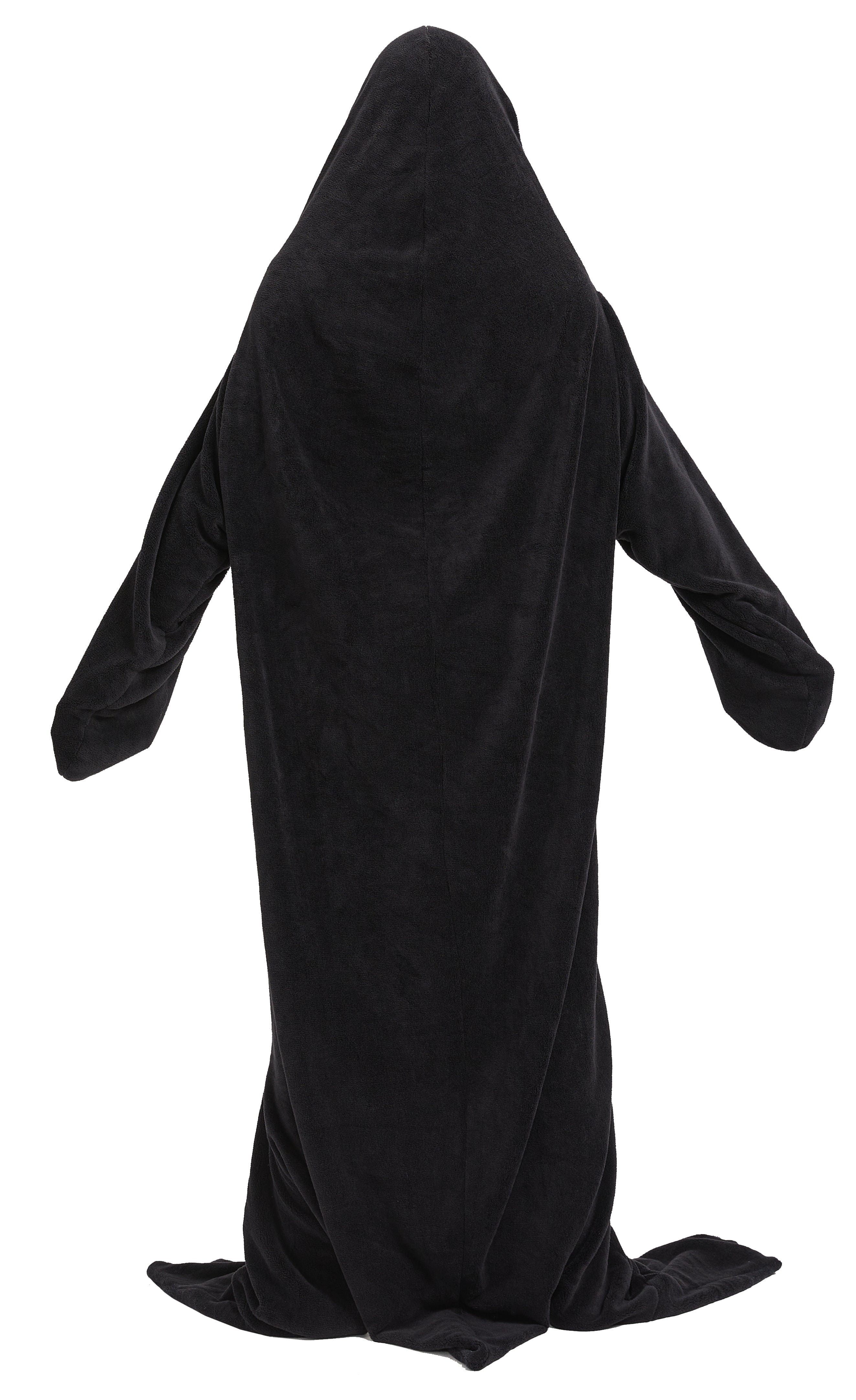 OLIVIA ROCCO Oversized Penguin Wearable Blanket Hoodie Fleece With Sleeves One Size