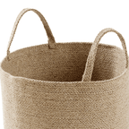 OLIVIA ROCCO Large Woven Cotton Laundry Basket With Handles Durable Rope Storage Bin