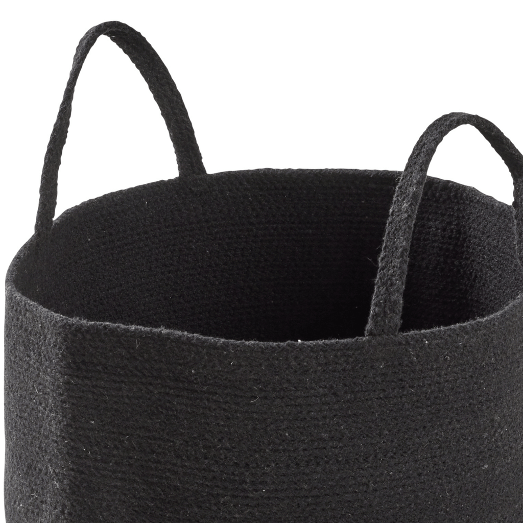 OLIVIA ROCCO Large Woven Cotton Laundry Basket With Handles Durable Rope Storage Bin