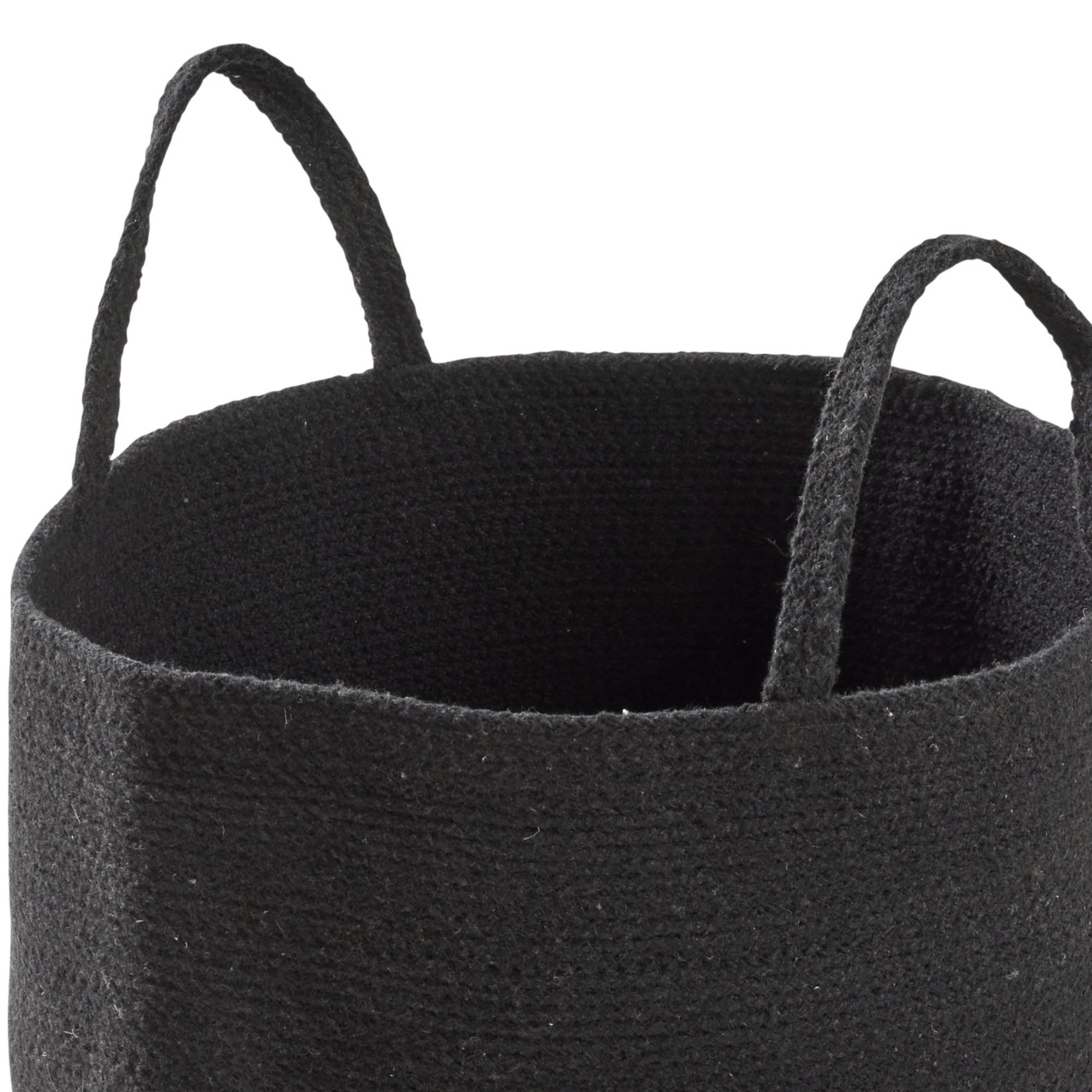 OLIVIA ROCCO Large Woven Cotton Laundry Basket With Handles Durable Rope Storage Bin