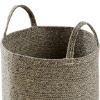 OLIVIA ROCCO Large Woven Cotton Laundry Basket With Handles Durable Rope Storage Bin