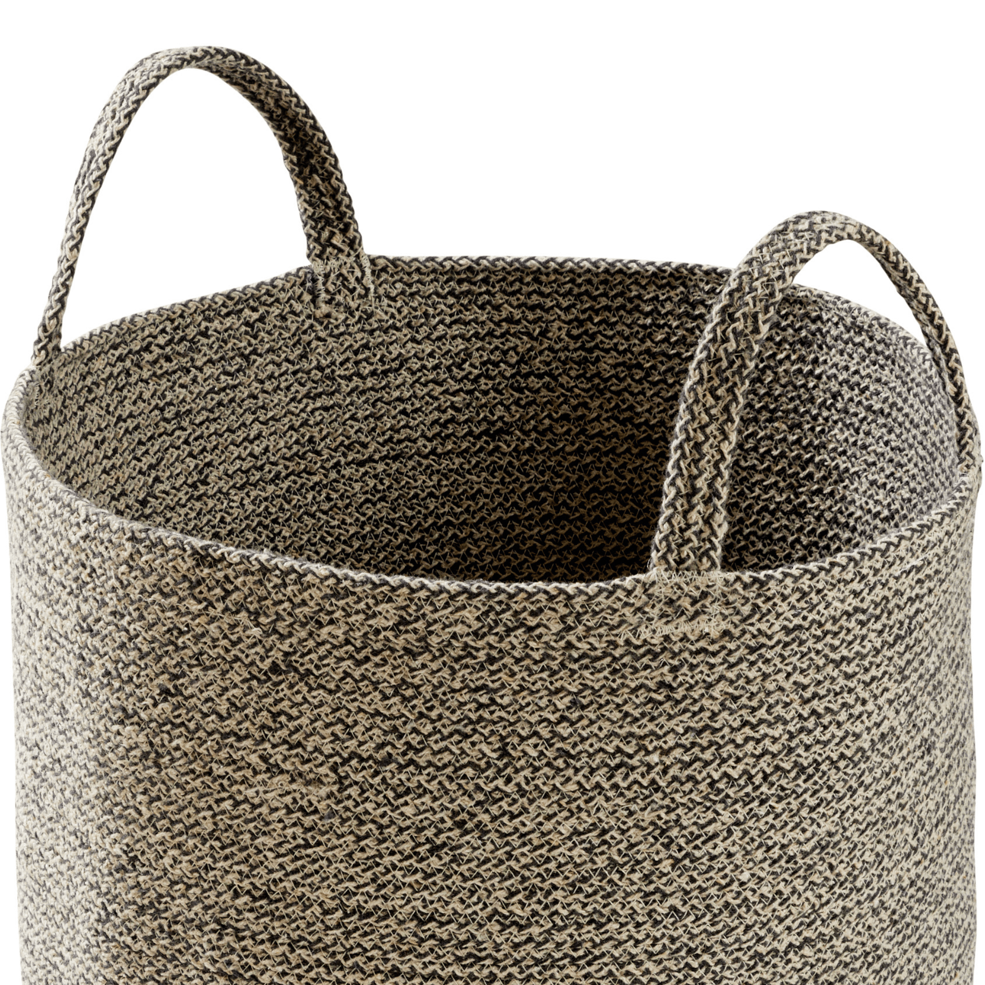 OLIVIA ROCCO Large Woven Cotton Laundry Basket With Handles Durable Rope Storage Bin