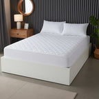 OLIVIA ROCCO Egyptian Cotton Quilted Waterproof Mattress Protector Extra Deep Deep Fitted Easy-Care Protection