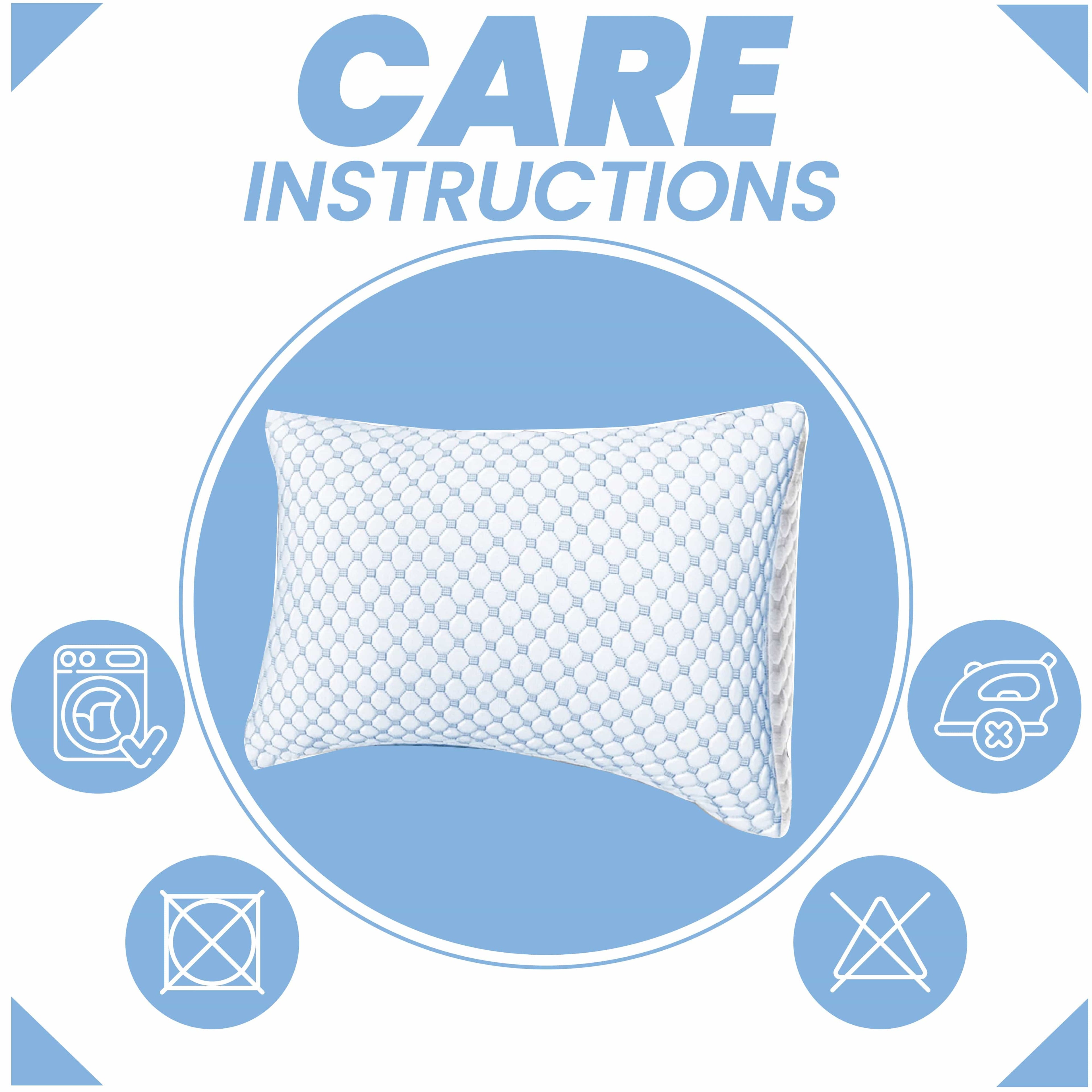 OLIVIA ROCCO Ice Cool Hypoallergenic Cooling Memory Foam Pillow for Cold Night Comfort