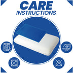 OLIVIA ROCCO Cooling Gel Memory Foam Pillow With Breathable Cover Orthopaedic Support