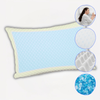 OLIVIA ROCCO Cooling Gel Memory Foam Pillow With Breathable Cover Orthopaedic Support