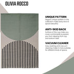 OLIVIA ROCCO Printed Rug Amphi Colour Non Slip Soft Durable Floor Rug For Living Room