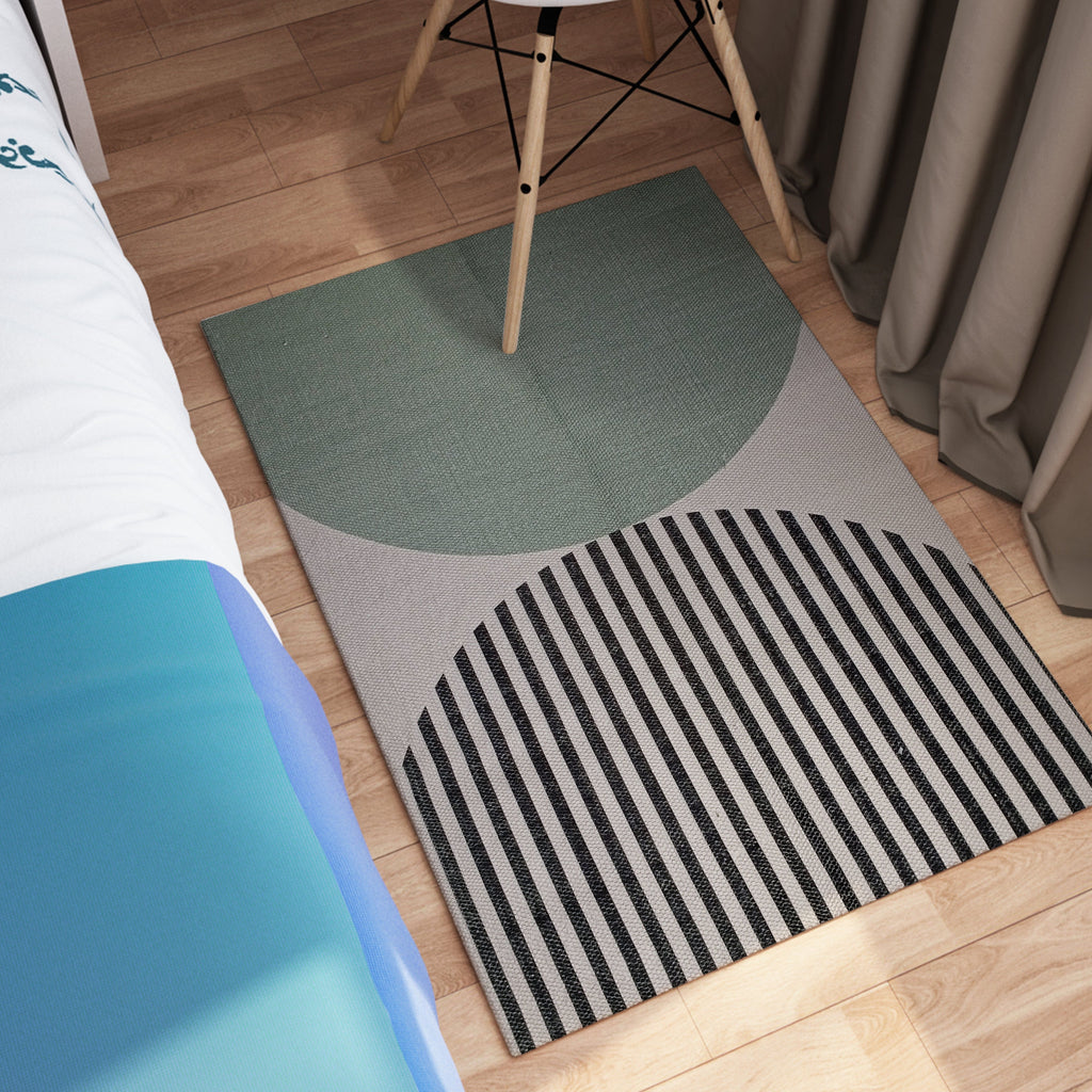 OLIVIA ROCCO Printed Rug Amphi Colour Non Slip Soft Durable Floor Rug For Living Room