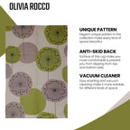 OLIVIA ROCCO Printed Rug Flor Design Modern Non Slip Soft Durable Floor Rug Hotel-Quality Everyday Comfort