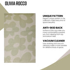 OLIVIA ROCCO Printed Rug Jardin Design Modern Non Slip Soft Durable Floor Rug For Living