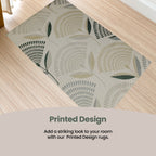 OLIVIA ROCCO Printed Rug Linnea Design Non Slip Soft Durable Floor Rug For Living Room