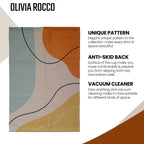 OLIVIA ROCCO Printed Rug Venus Design Modern Non Slip Soft Durable Floor Rug For Living