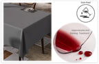 OLIVIA ROCCO Waterproof Wipe Clean Rectangular Tablecloth 145x200cm Stain Resistant